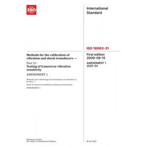ISO 16063-31:2009/Amd1:2025